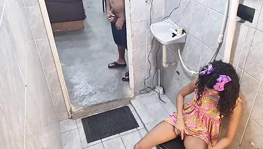 I caught my stepdaughter masturbating in the bathroom