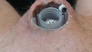 Micropenis Superglue ashtray damp cigarette solo cbt BDSM
