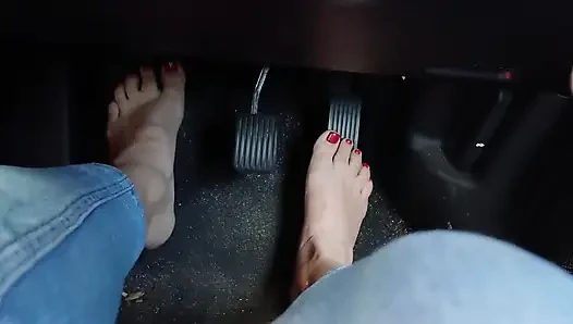 Barefoot Driving Compilation Video