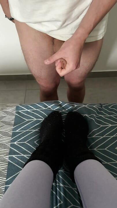 Depois do esporte ... minhas meias pretas chamaram sua atenção