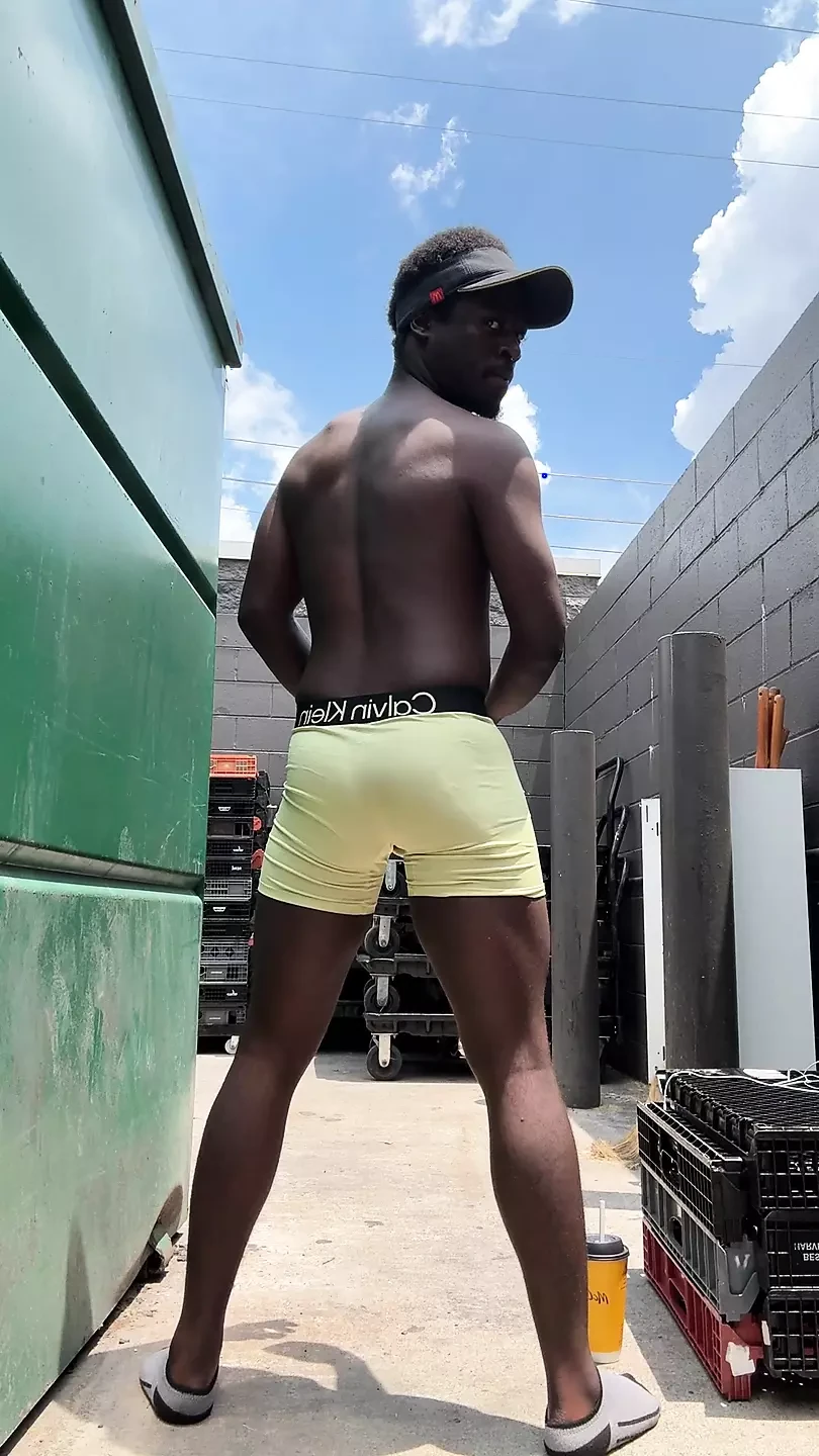 At Work Trying Not To Get Caught While I’m Getting Very Naughty Behind The Dumpster