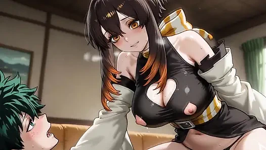 Мидория (МХА) х Амо (Гахиакута)