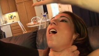 Mature dude cooks creampie with young sweet girl