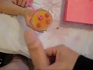 Cum on food - making semen cocktail (Requests welcome)