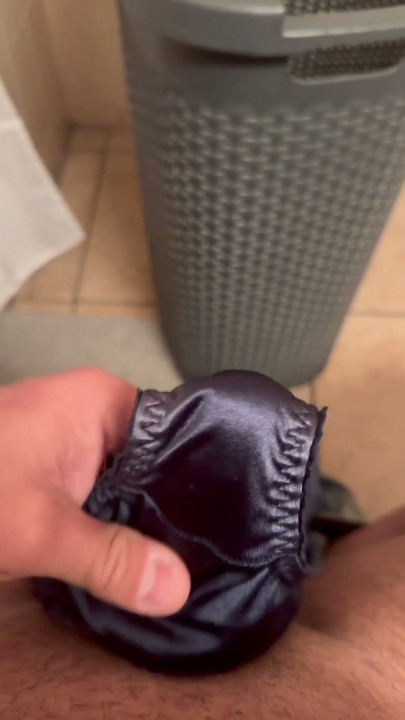 Satin granny panties compilation | Clip 2