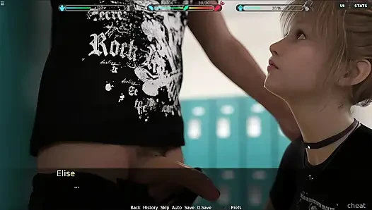 18 Plus School Girl Sucking Cock In Locker Room Cum Swallows