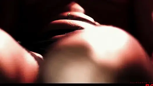 Lezbiyen Amabella yaşlı kadın Alma Blue tarafından hayata geçiriliyor