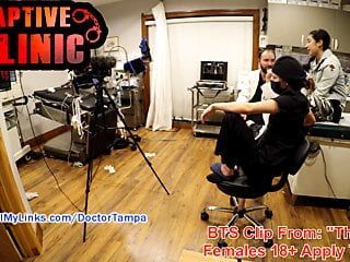 SFW - BTS non nus de la scène d'interrogatoire à distance de Jasmine Rose, lingerie et entretiens, regardez un film sur captivecliniccom