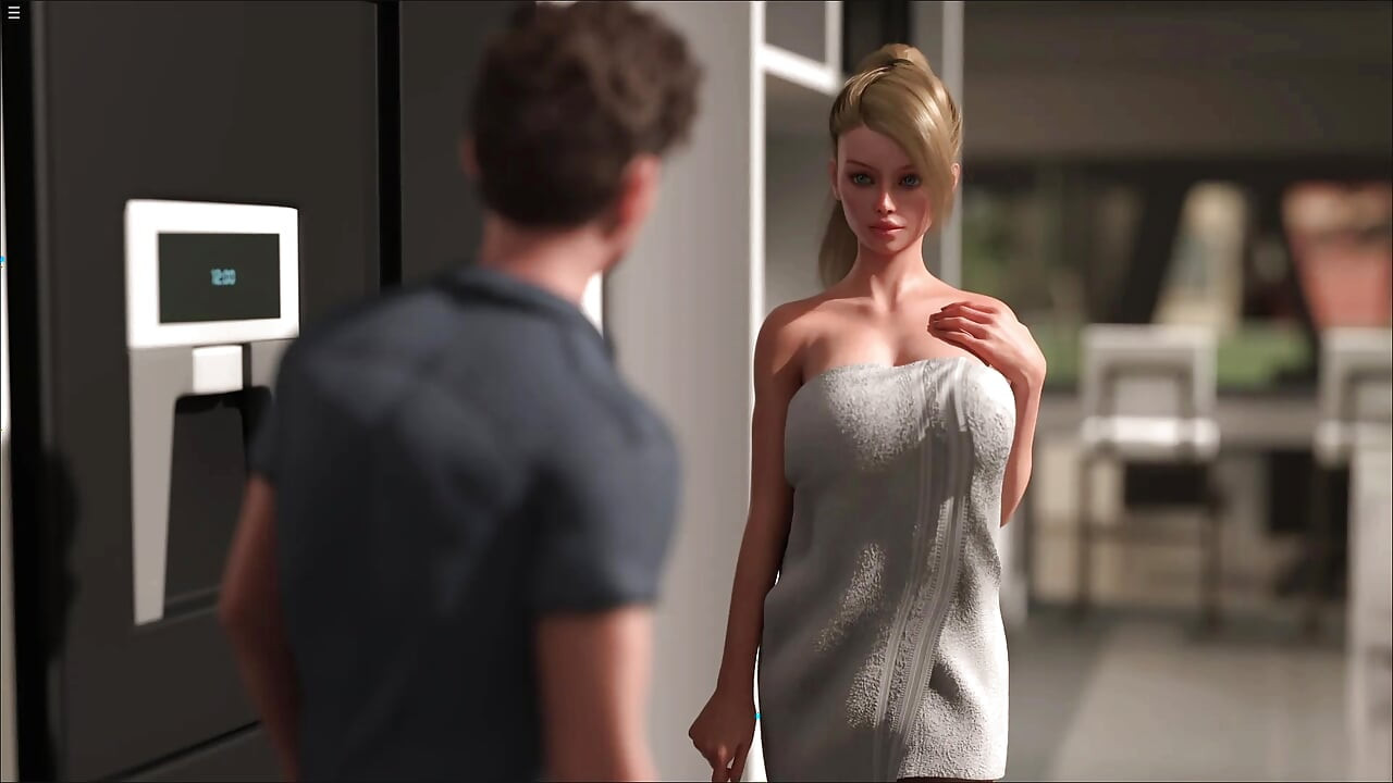 Stepsister Drops Towel Infront Of Her Stepbro Showing Boobs And Ass  Seduce Him