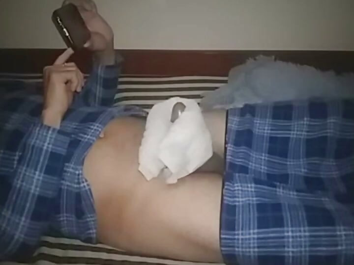 Jacking off while watching a video of my girlfriend.