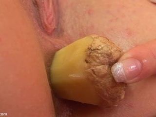 Inserção anal de gengibre
