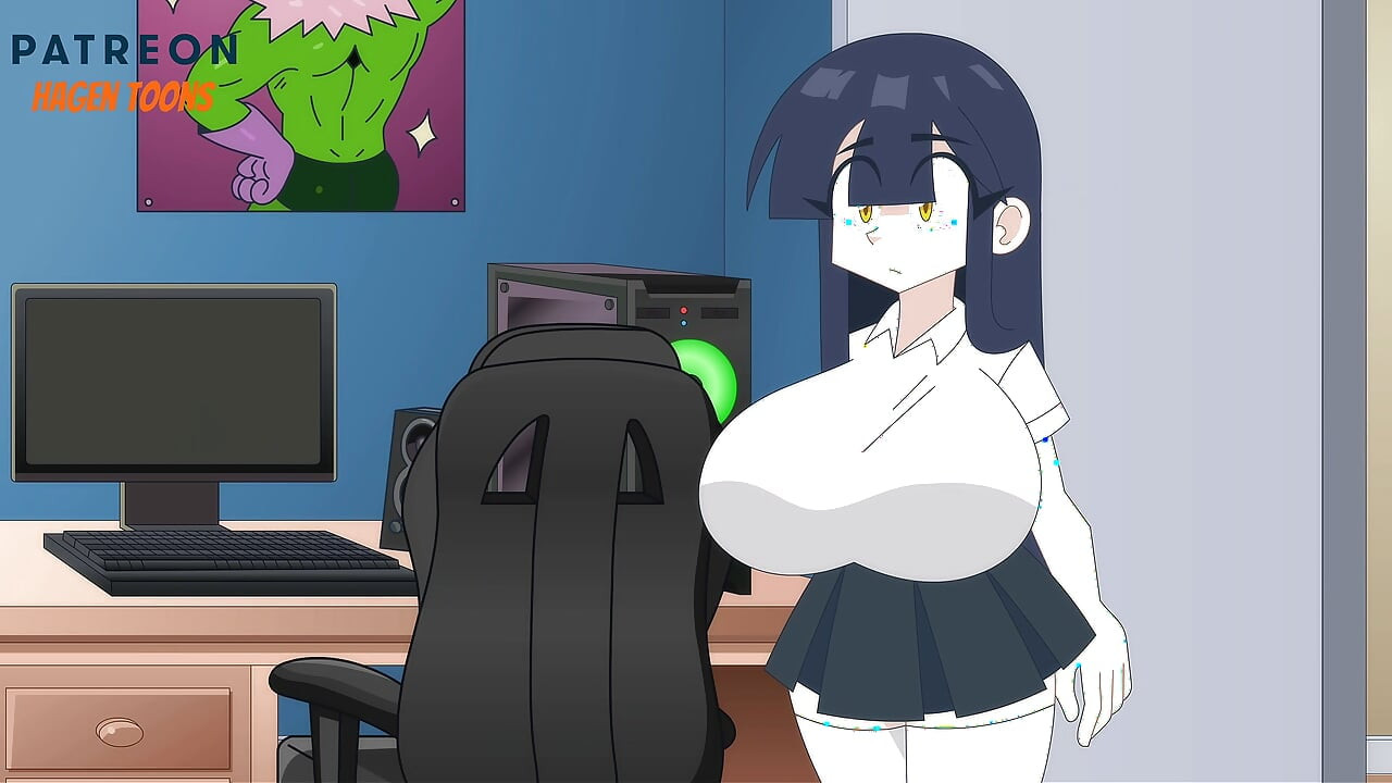 Fucking your Big Tiddy GF Before School - Hagen Toons