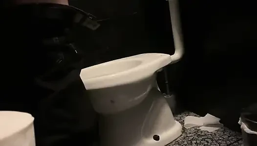 Amateur Straight Boy Caught Peeing in a Bar Restroom
