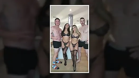 My Wife Brought Hot Couple from Party for Foursome