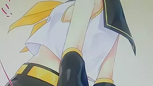 Kagamine rin boşalıyor
