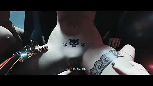 Жесткий трах в ее комнате в аниме-кибер-игра