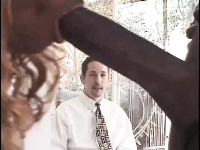 White guys joins to get his dick sucked as she gets banged in a threesome