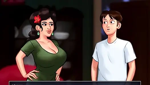 Summertime Saga - Johannes fucked Odette, Johannes fucked Maria, Eva had her baby