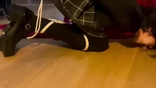 Bondage blowjob training