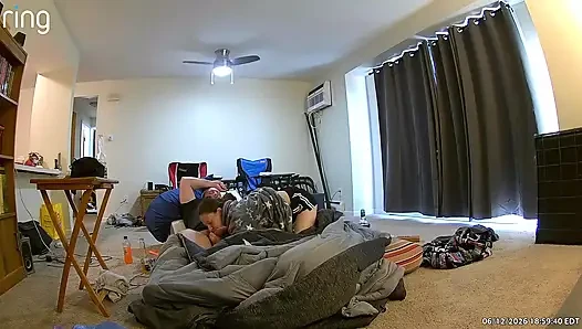 Horny wife needs shower sex while she has her period
