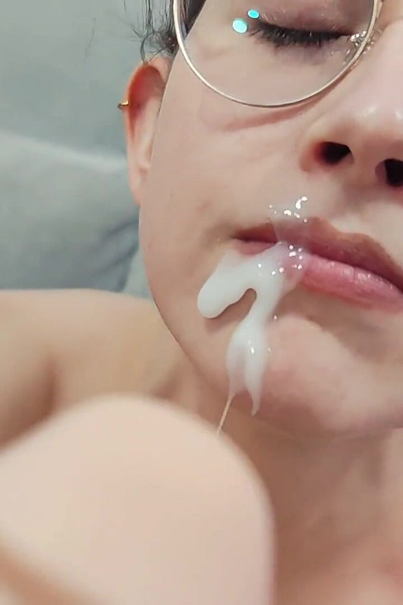 Sniff My Creamy Panties Stuffing Twerking and Facial Cum