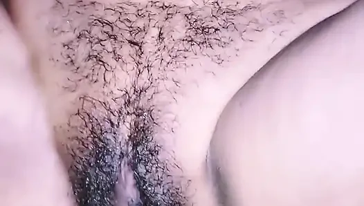 He put his hand in his wife's pussy and her pussy exploded.