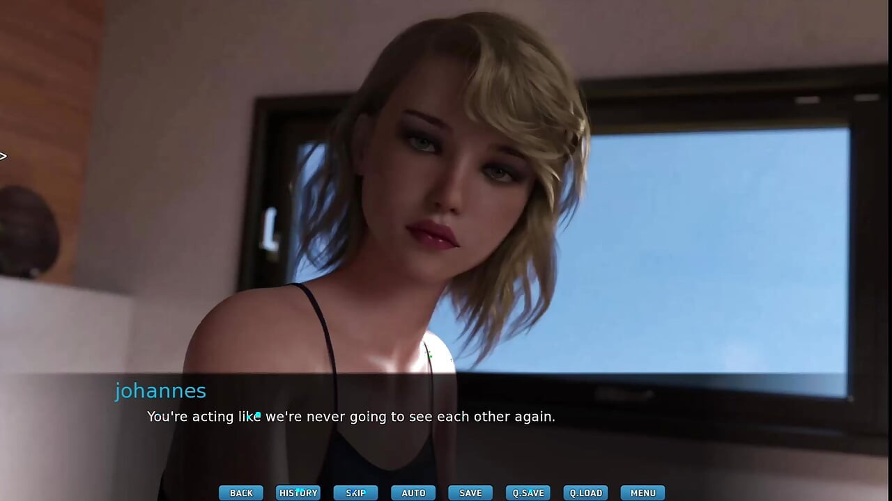 Attachée au stp n° 1 Stella a dit au revoir à Johannes