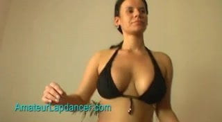 Busty amateur lapdances on huge cock