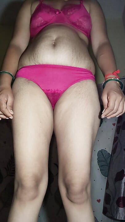 Red dress red bra panties Hot indian housewife Sunni bhabhi Hard fucking