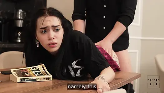 Strict Tutor! Don't Tell My Mom I'm A Bad Student. 4K HD Tim Team