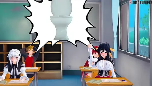 Watchin Kuroka & Irina Lesbian Sex - DXD NTR Madness Series