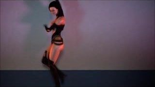 Miranda Lawson, danza calda (effetto massa) 3d