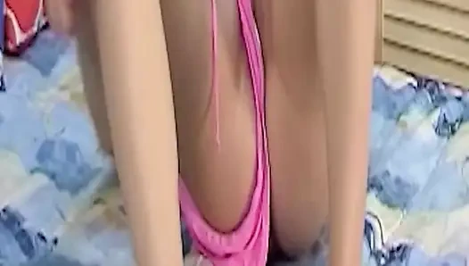 Brunette Fingers Her Wet Pussy and Spreads Wide