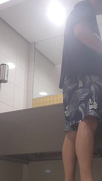 Spectacular moment from "Cheating with my ex wife in public bathroom while my new wife is busy shopping"