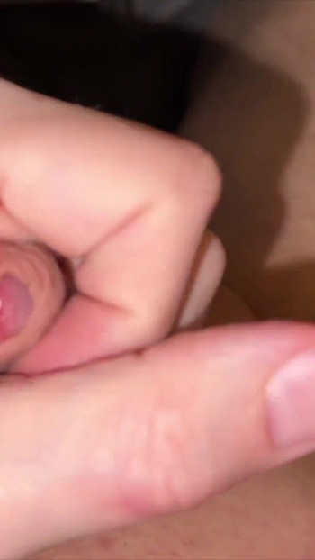 Memorable moment from "I'm horny and jerk off quickly my little cock until it cums"