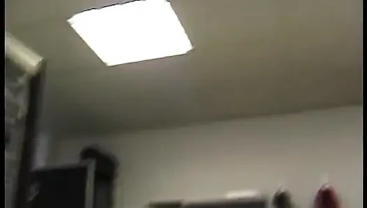 Blonde mature sucking his cock