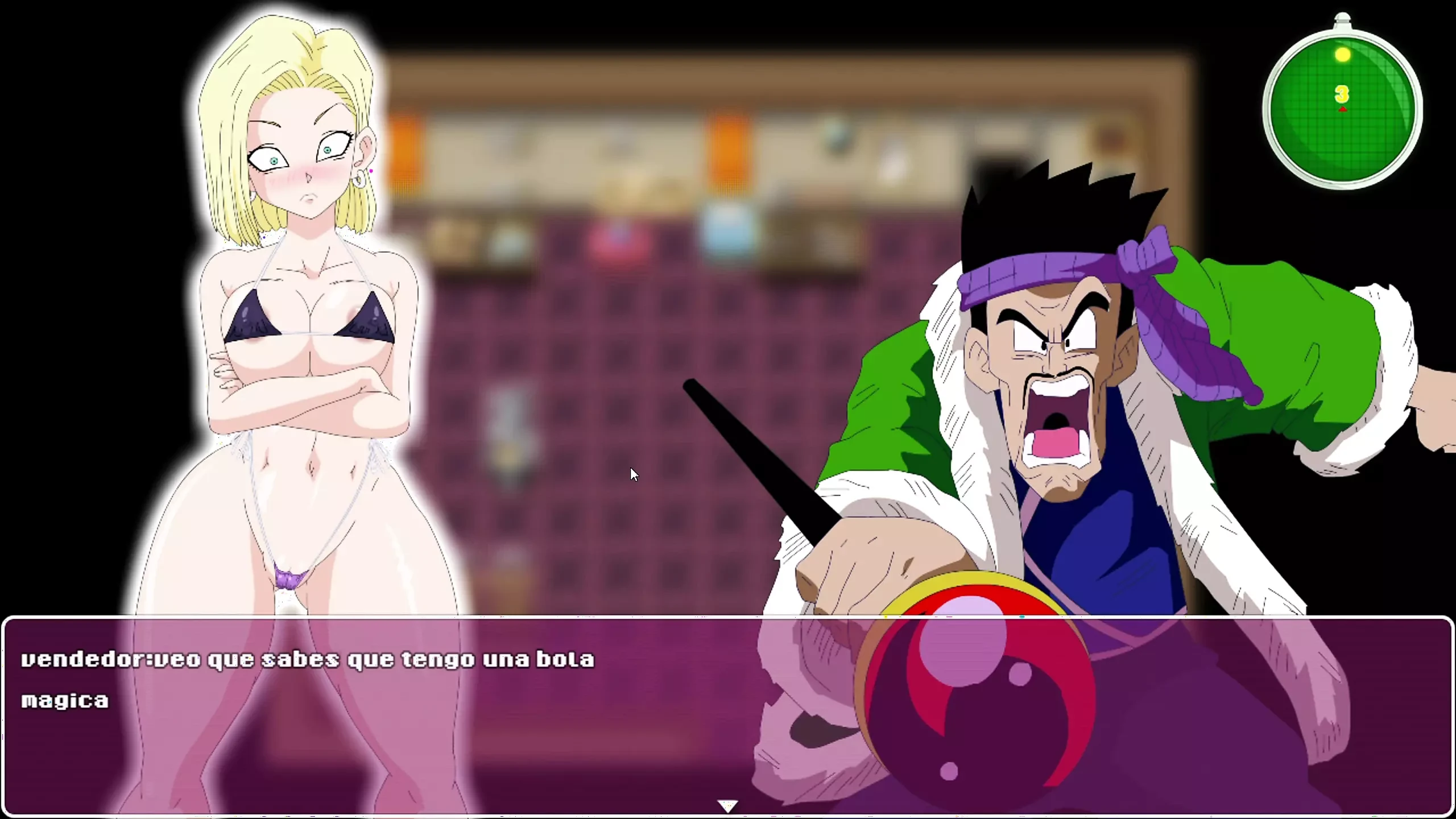 Android Quest for the Ballz - Android 18 γαμημένο μπαούλα και συνάντηση με τον έμπορο