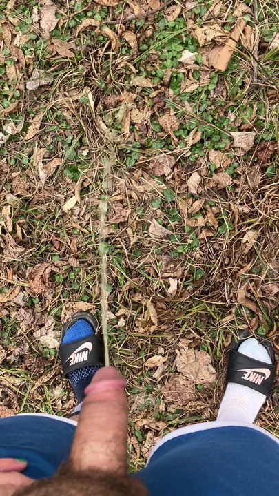 piss in woods