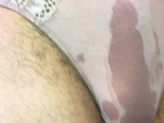 Pissing in cum stained panties