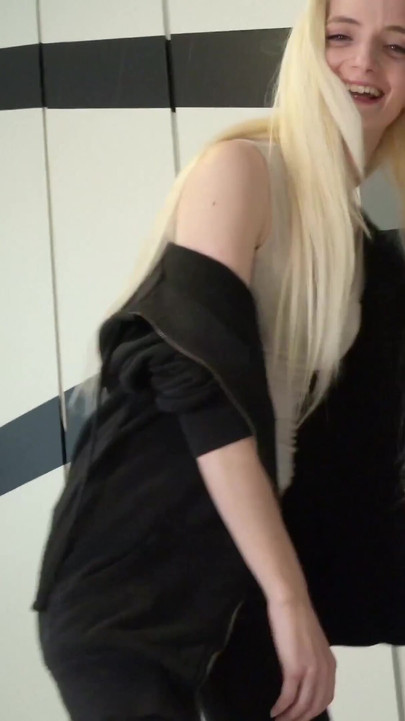 Captivating moment from "CUTE STEP SISTER MIA CAUGHT BRO AND HELP WITH BLOWJOB TO CUM"