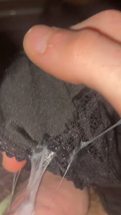 A friend stayed over and left her panties... I took the chance to enjoy a private moment with them | Clip 1