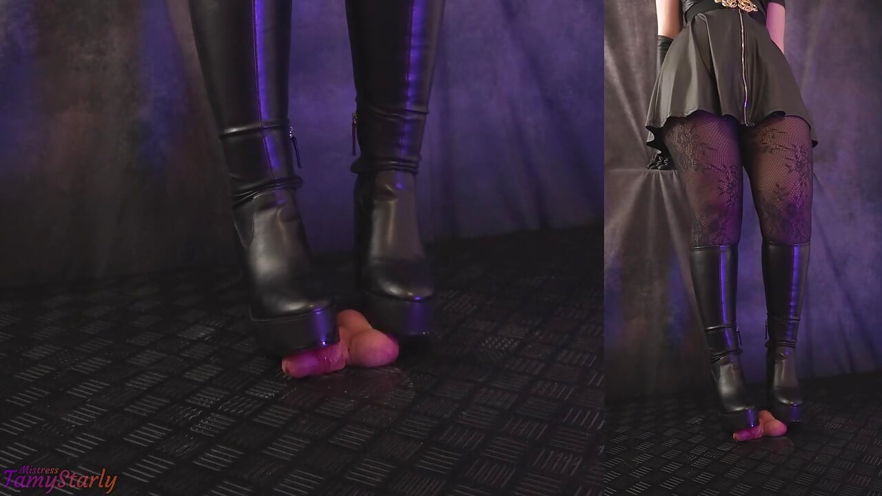 Συνθλίβοντας τα αυγά σου με τις μπότες σφήνας Akira μου