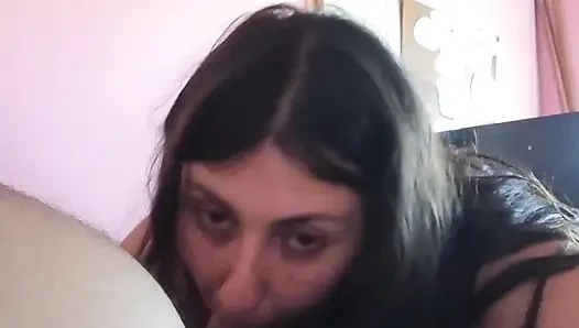 BBW latina sloppy deepthroat an dtitty fuck