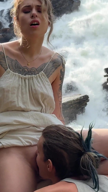 Spectacular moment from "Hot Sex by the Waterfall - We Couldn't Resist - RosySkye"