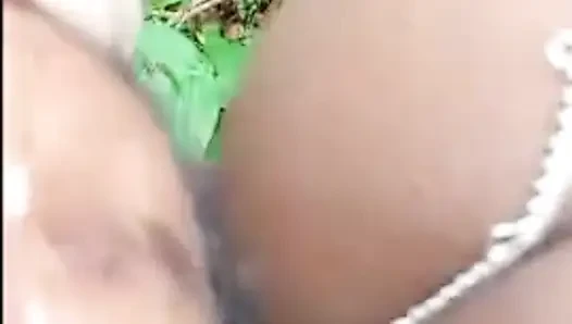 My wife fucking in forest