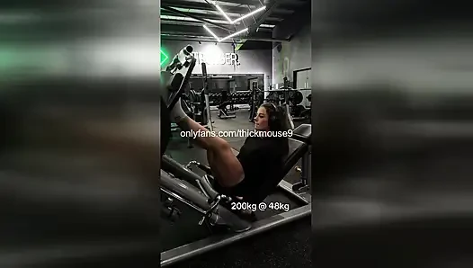 TikTok Live Gym Gangbang: 5 Strangers Breed 18yo Pussy