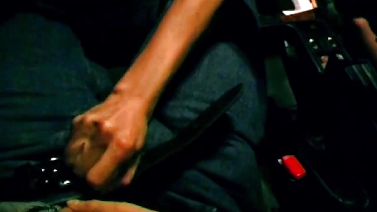 Brunette Fingers Herself Deep in Dark Car