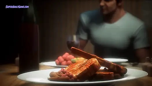 Ibu tiriku yang super sange - dia nggak bakal ngebiarkan aku ngentot pantat bahenolnya - realistis 3d