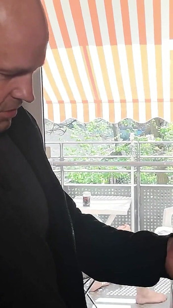 Powerful moment from "German Mature Couple tricked Boy next Door to Amateur FMM Old Young 3Some"