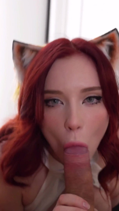 Incredible Neko with Big Tits Deepthroat Dick and Enjoys a Passionate Fuck | Clip 1